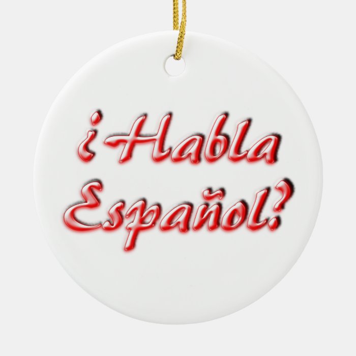 Do You Speak? Christmas Tree Ornaments