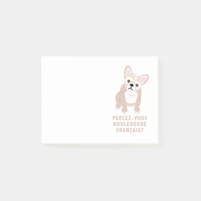 Do You Speak French Bulldog Cute Post-it Notes (Front)
