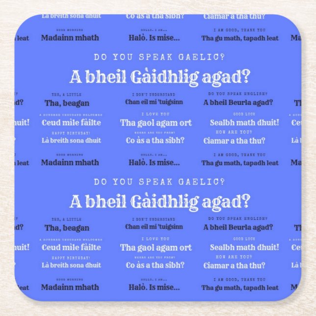 Do You Speak Gaelic Coaster (Front)