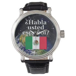 Do you speak Spanish? in Spanish. Flag & Earth Watch