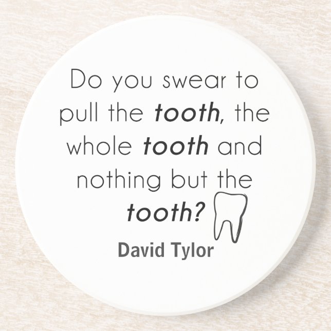 Do you swear? drink coaster (Front)