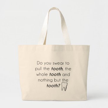 Do you swear? large tote bag