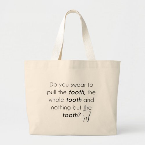 Do you swear large tote bag