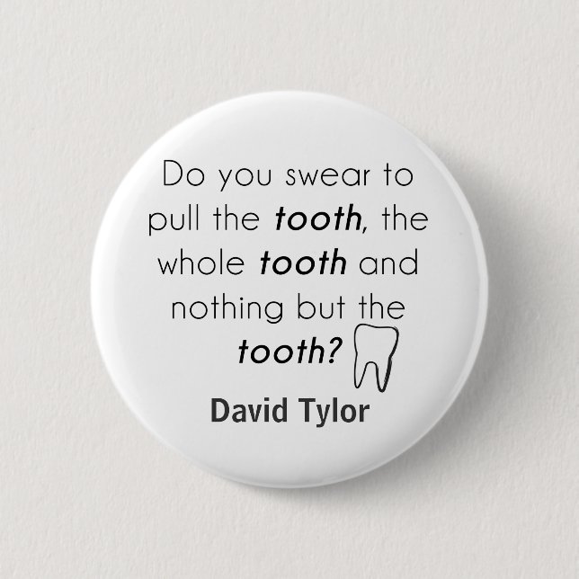 Do you swear? pinback button (Front)