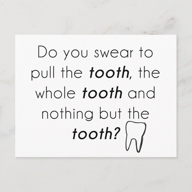 Do you swear? postcard (Front)