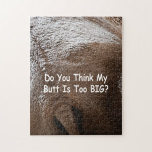 Do You Think My Butt Is Too Big? Buffalo Butt Jigsaw Puzzle