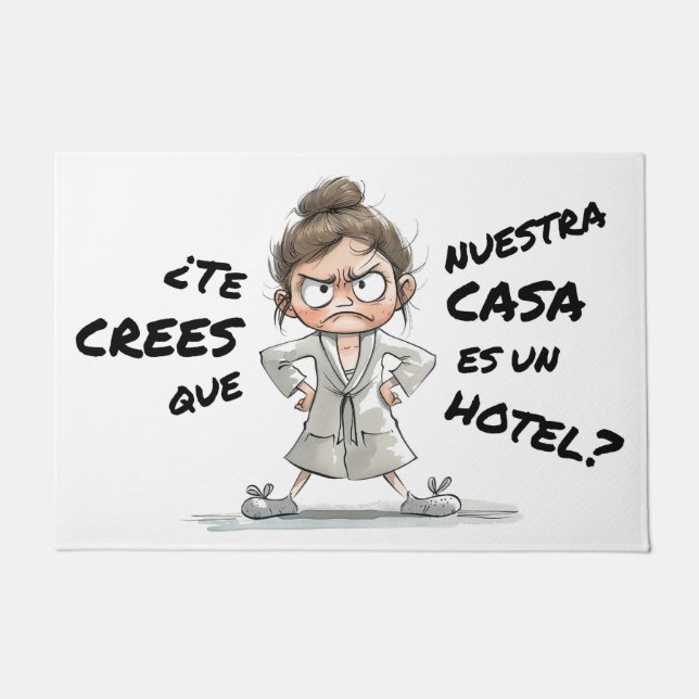 Do you think this house is a hotel? doormat (Front)