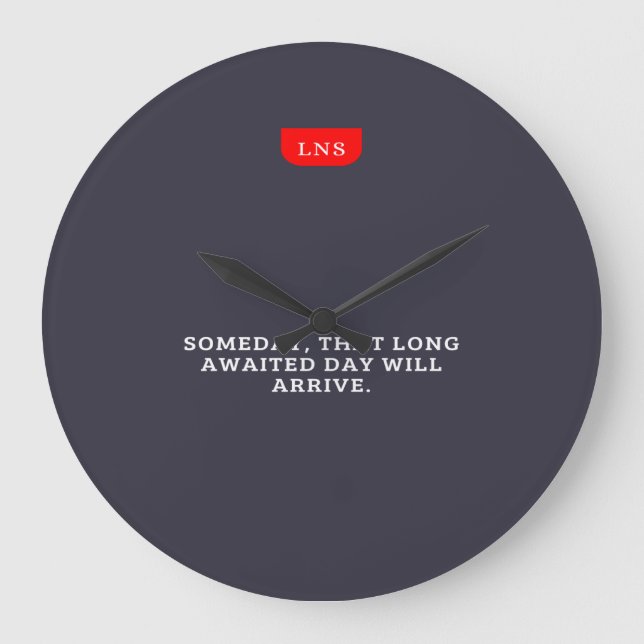 Do you understand? large clock (Front)