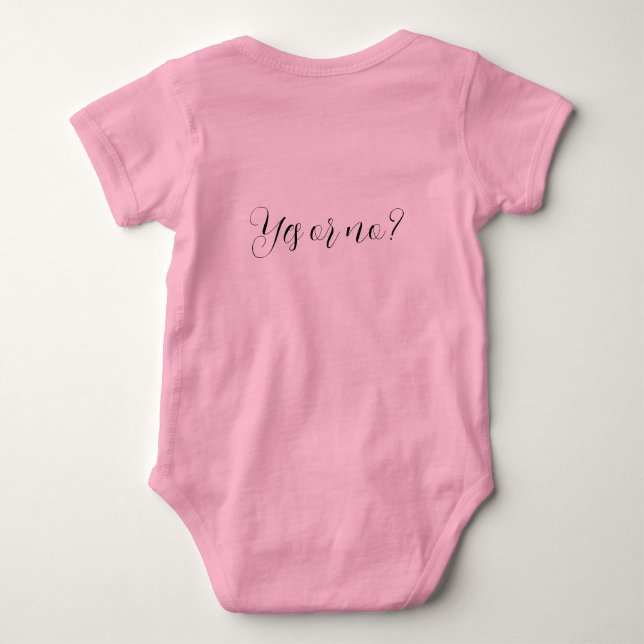 Do You Want To Be My Godmother - Baby Bodysuit  (Back)