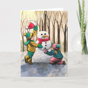 Do You Want to Build a Snowman? Holiday Card