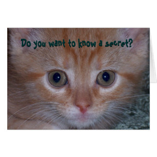 Do You Want To Know a Secret? Cards