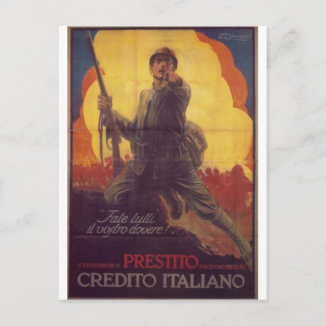 Do you whole duty  Propaganda Poster Postcard (Front)