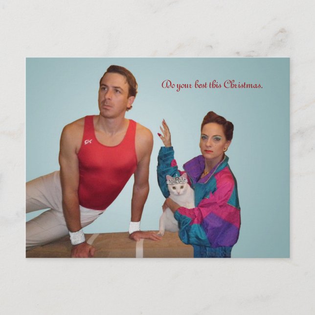 Do your best this Christmas. Holiday Postcard (Front)