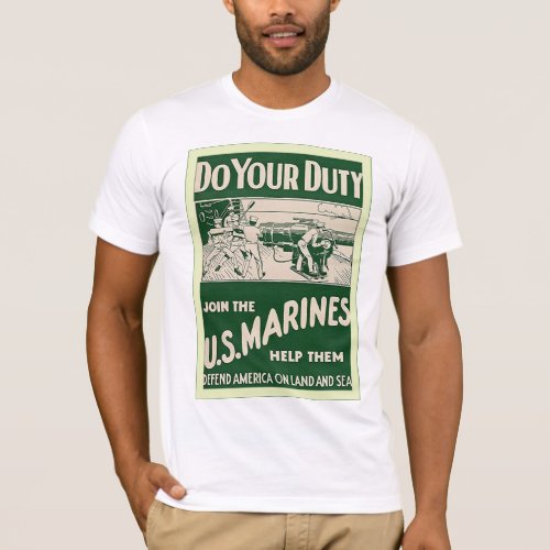 Do Your Duty  Vintage World War 1 T_Shirt