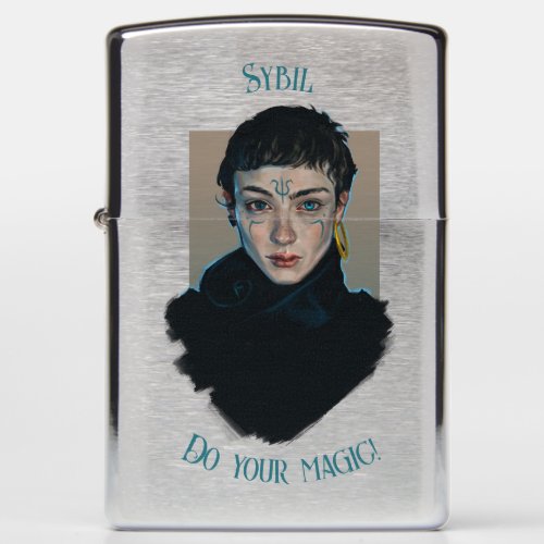 DO your magic _ witchy artful mystical fantasy Zippo Lighter