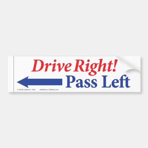 Do Your Part to Relieve Congestion Bumper Sticker