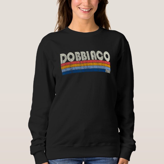 Dobbiaco Italy Retro 70s 80s Style Sweatshirt (Front)