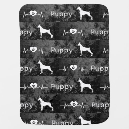 Dobbie man Puppy Dog Pattern Baby Blanket