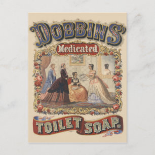 Dobbins' medicated toilet soap Advertisement Postcard