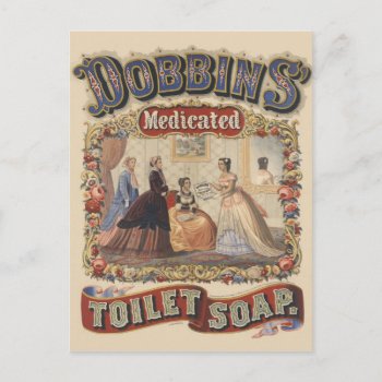 Dobbins' Medicated Toilet Soap Advertising Postcard by BluePress at Zazzle