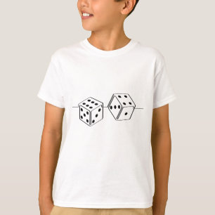 Dobble stone, dice. Gambling, gambling, money T-Shirt