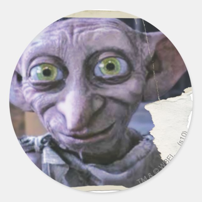Dobby 1 classic round sticker (Front)