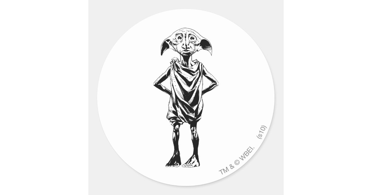 Dobby 2 classic round sticker | Zazzle.com