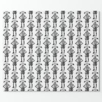 Harry Potter Cartoon Scenes Pattern Wrapping Paper