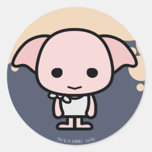 Dobby Cartoon Character Art Classic Round Sticker