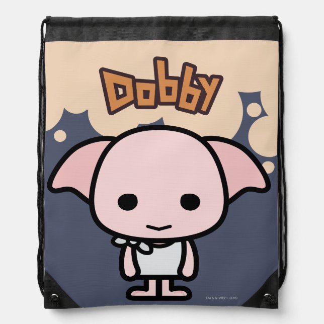 Dobby Cartoon Character Art Drawstring Bag (Front)