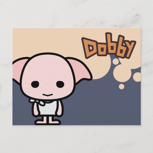 Dobby Cartoon Character Art Postcard