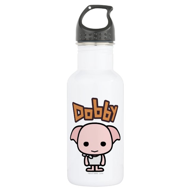 Dobby Cartoon Character Art Water Bottle (Front)