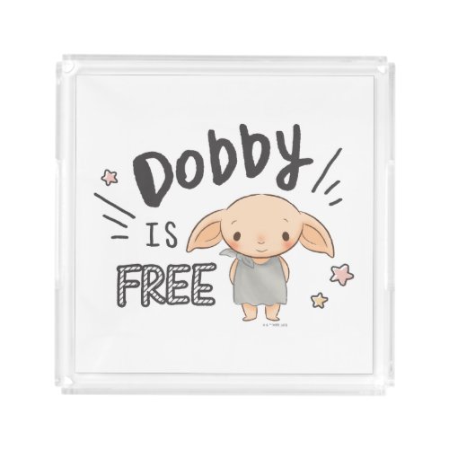 Dobby Is Free Acrylic Tray