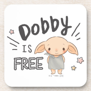 Dobby Is Free Beverage Coaster