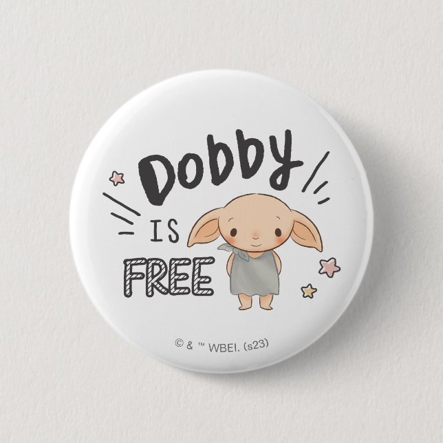 Dobby Is Free Button (Front)