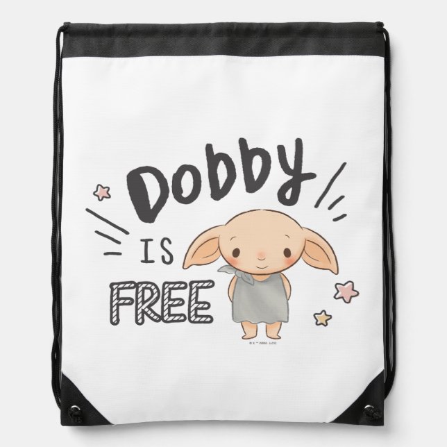 Dobby Is Free Drawstring Bag (Front)