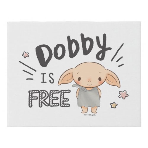 Dobby Is Free Faux Canvas Print