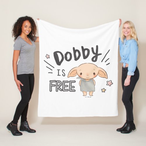 Dobby Is Free Fleece Blanket