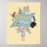 Harry Potter  Free Dobby Silhouette Typography Wrapping Paper - Custom  Fan Art