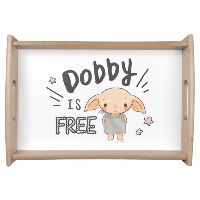 Dobby Is Free Serving Tray (Front)
