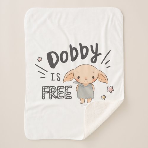Dobby Is Free Sherpa Blanket