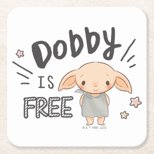 Dobby Is Free Square Paper Coaster