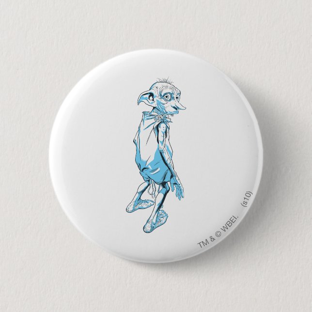 Dobby Looking Over 1 Pinback Button (Front)
