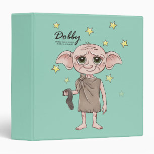 Dobby Watercolor Character Art 3 Ring Binder