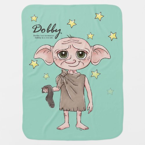 Dobby Watercolor Character Art Baby Blanket