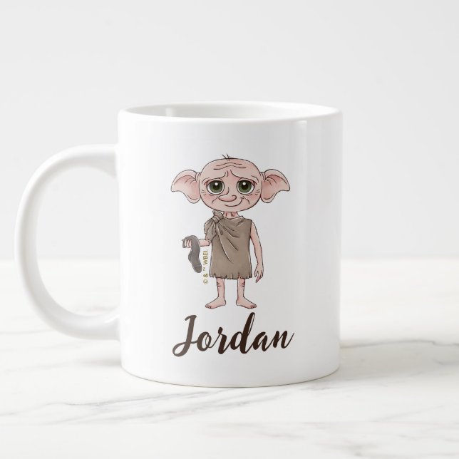Dobby Watercolor Character Art Giant Coffee Mug (Left)