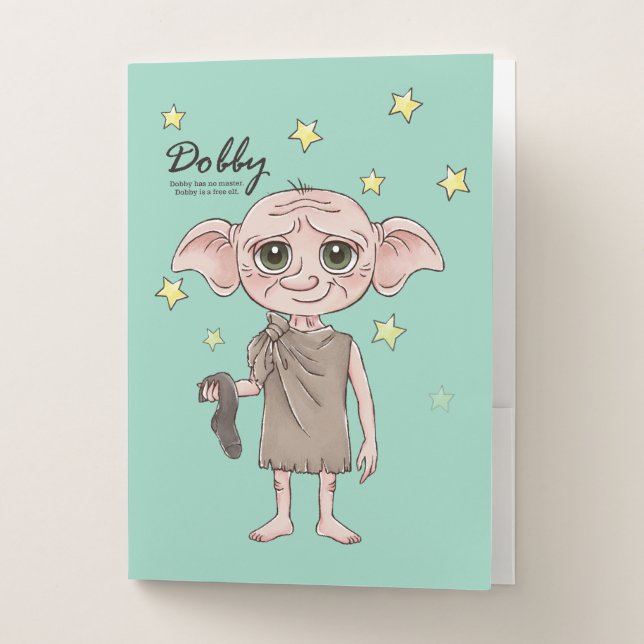 Dobby Watercolor Character Art Pocket Folder (Front)