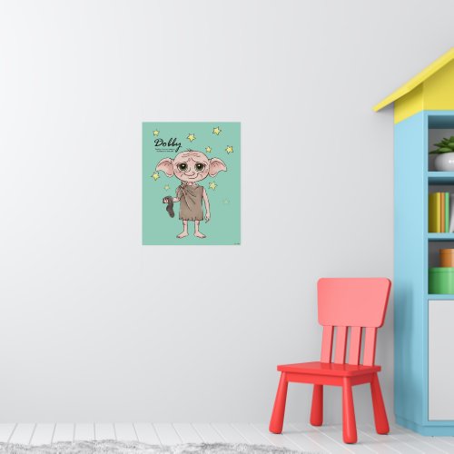 Dobby Watercolor Character Art Poster