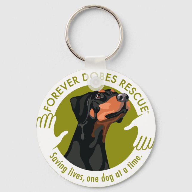 dobe-uncropped-ear-logo-8-29-11 keychain (Front)