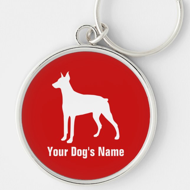 Doberman ドーベルマン keychain (Front)